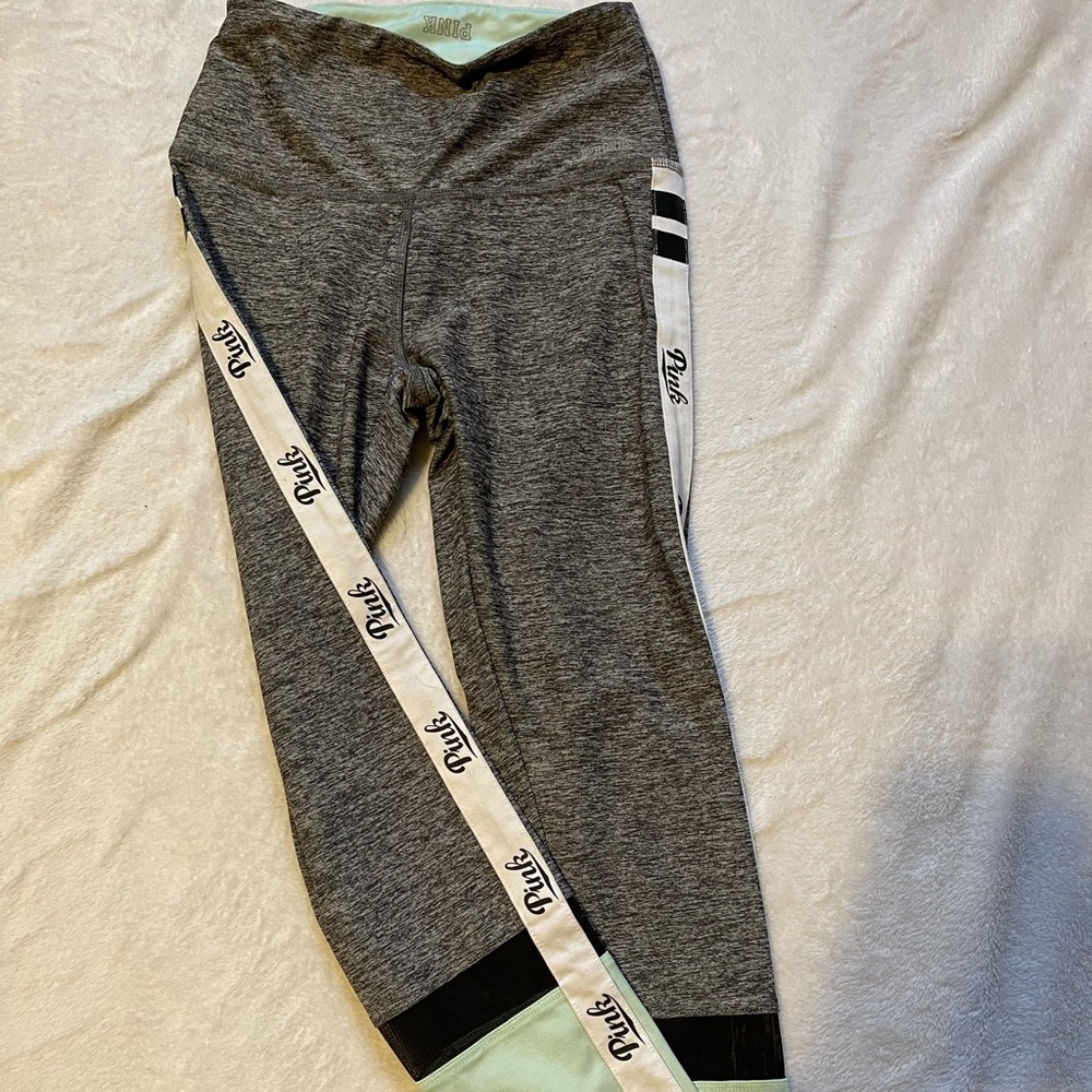 PINK leggings with mesh design